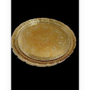 Vintage Iridescent Floragold Louisa Jeanette Glass Co 1950s